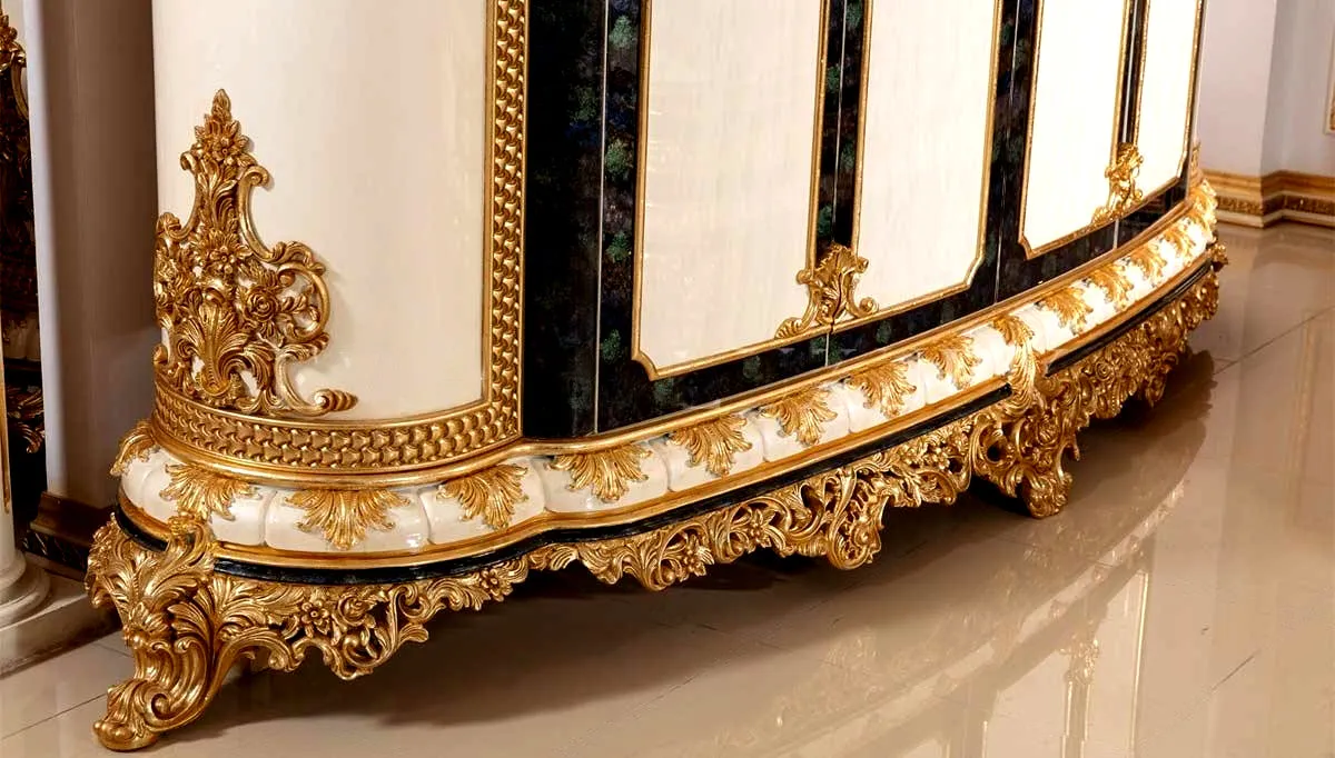 Classic European Style Modern Carving Wardrobe