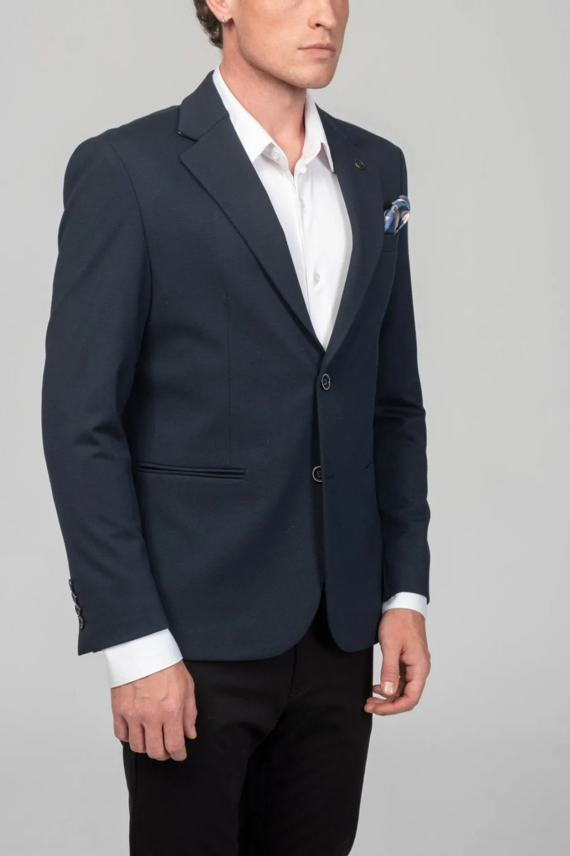 Classic Fit Blazer - Navy