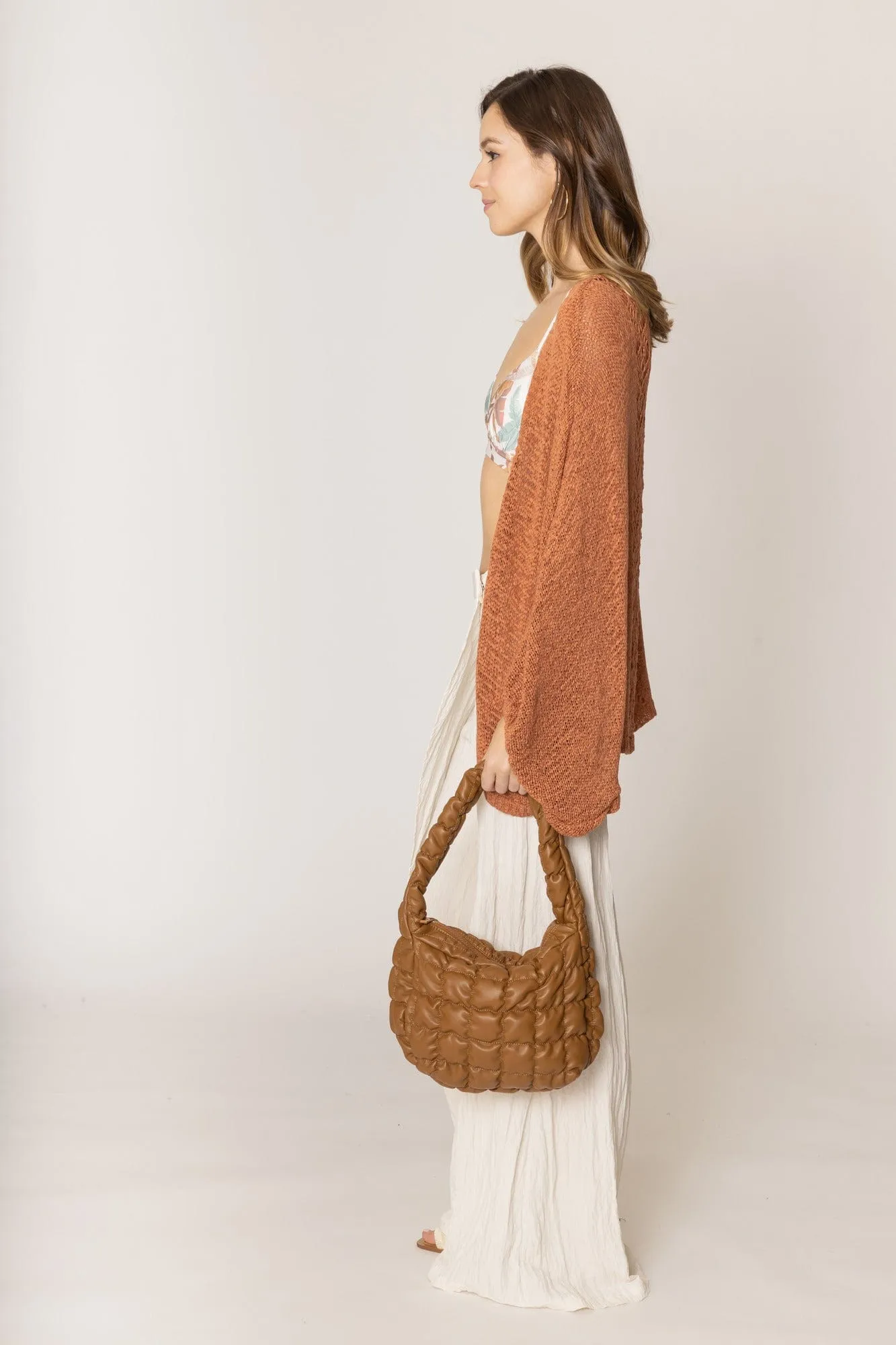 CLC410058 Mila Lace Back Crochet Cardigan/Kimono