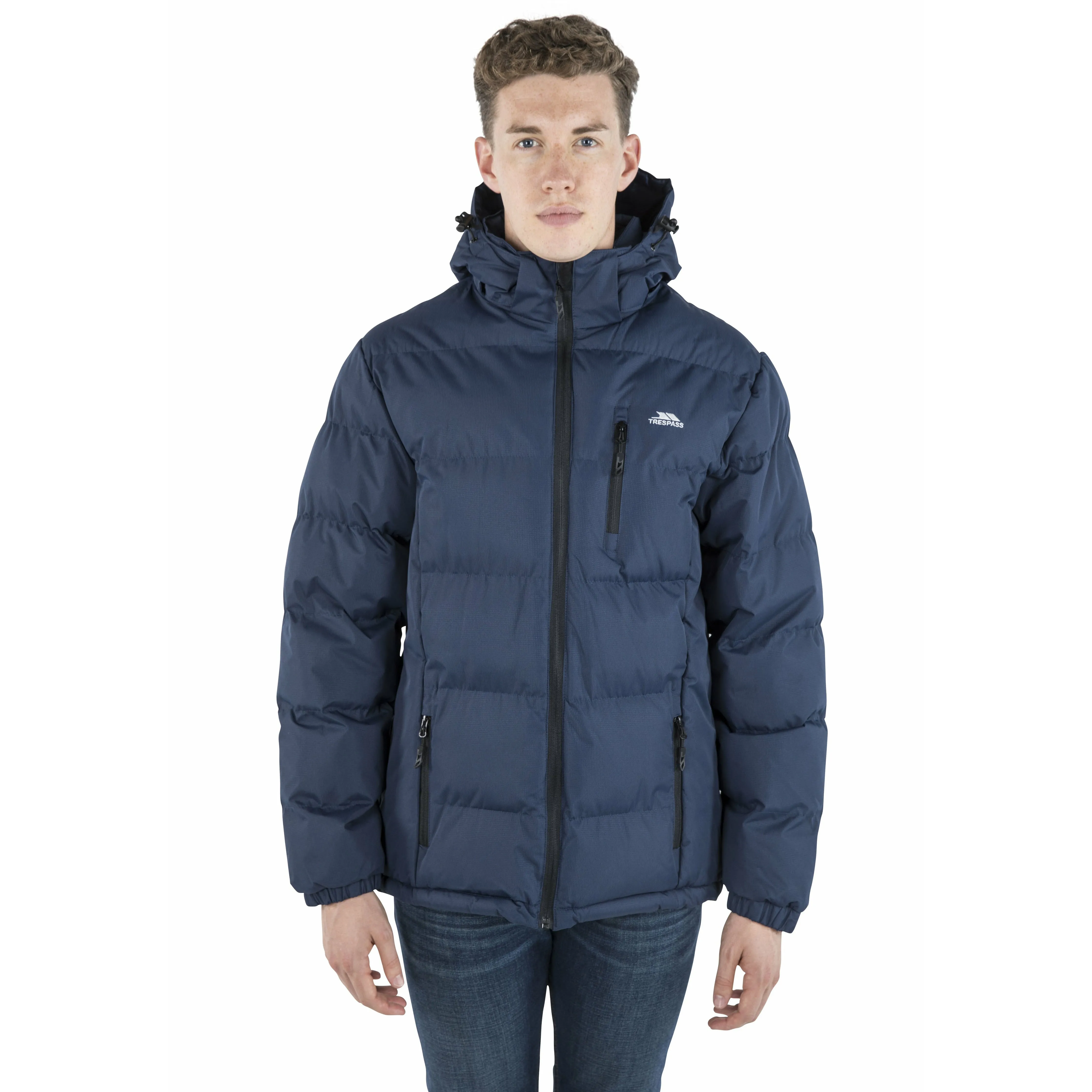 Clip Mens Padded Casual Jacket - Navy