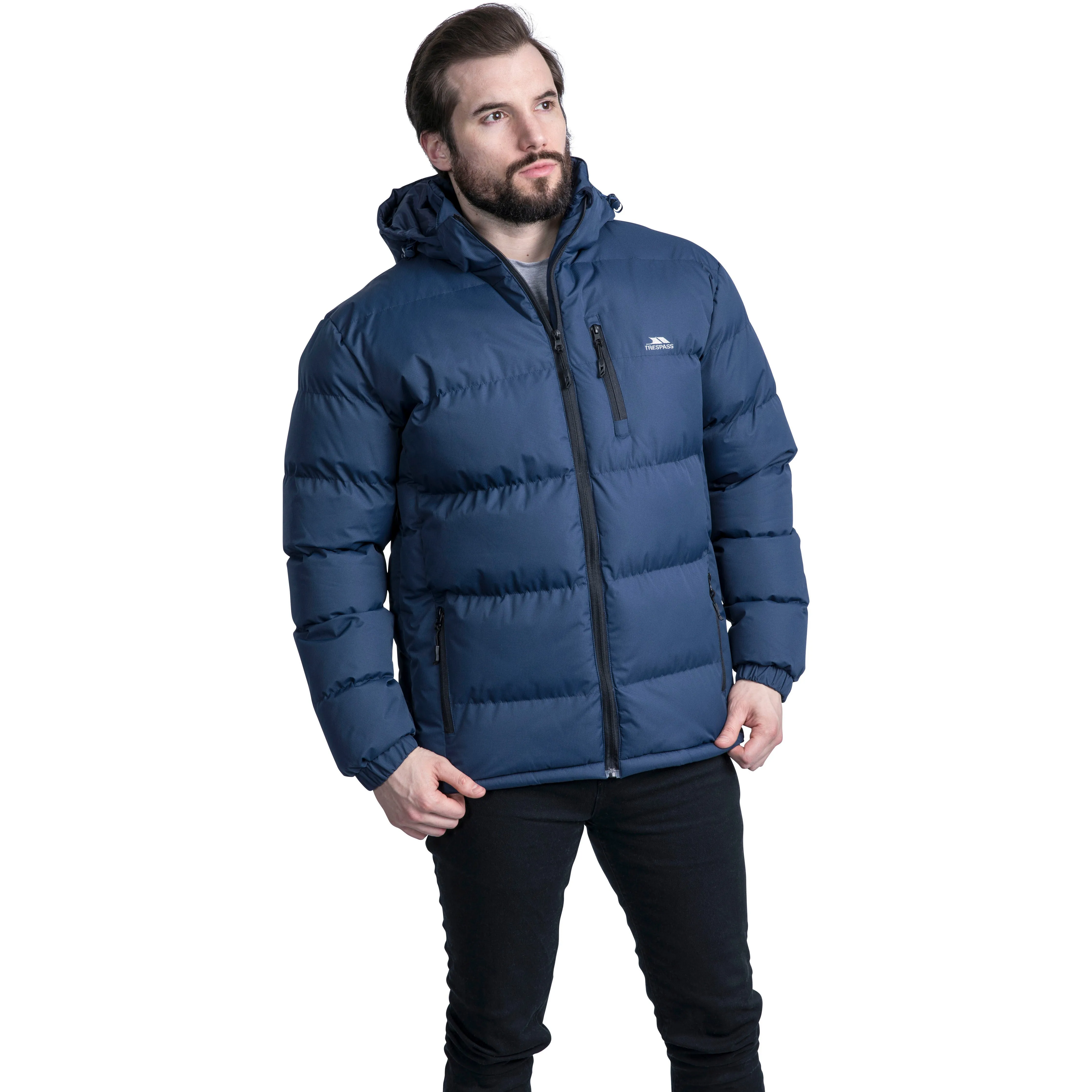 Clip Mens Padded Casual Jacket - Navy