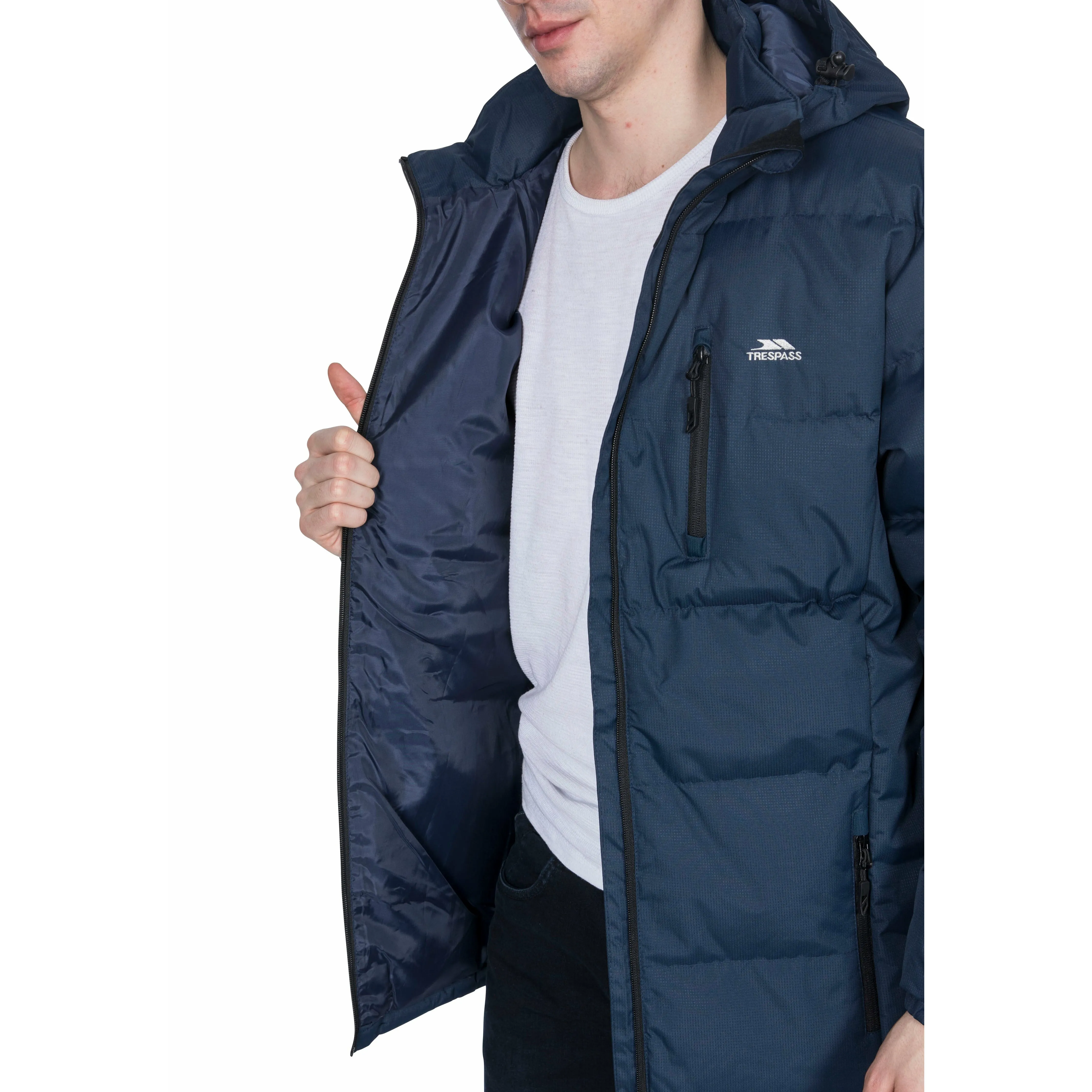 Clip Mens Padded Casual Jacket - Navy