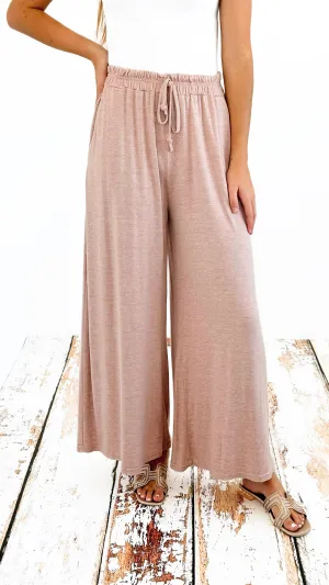 Cloud Comfort Italian Palazzos- Dusty Rose