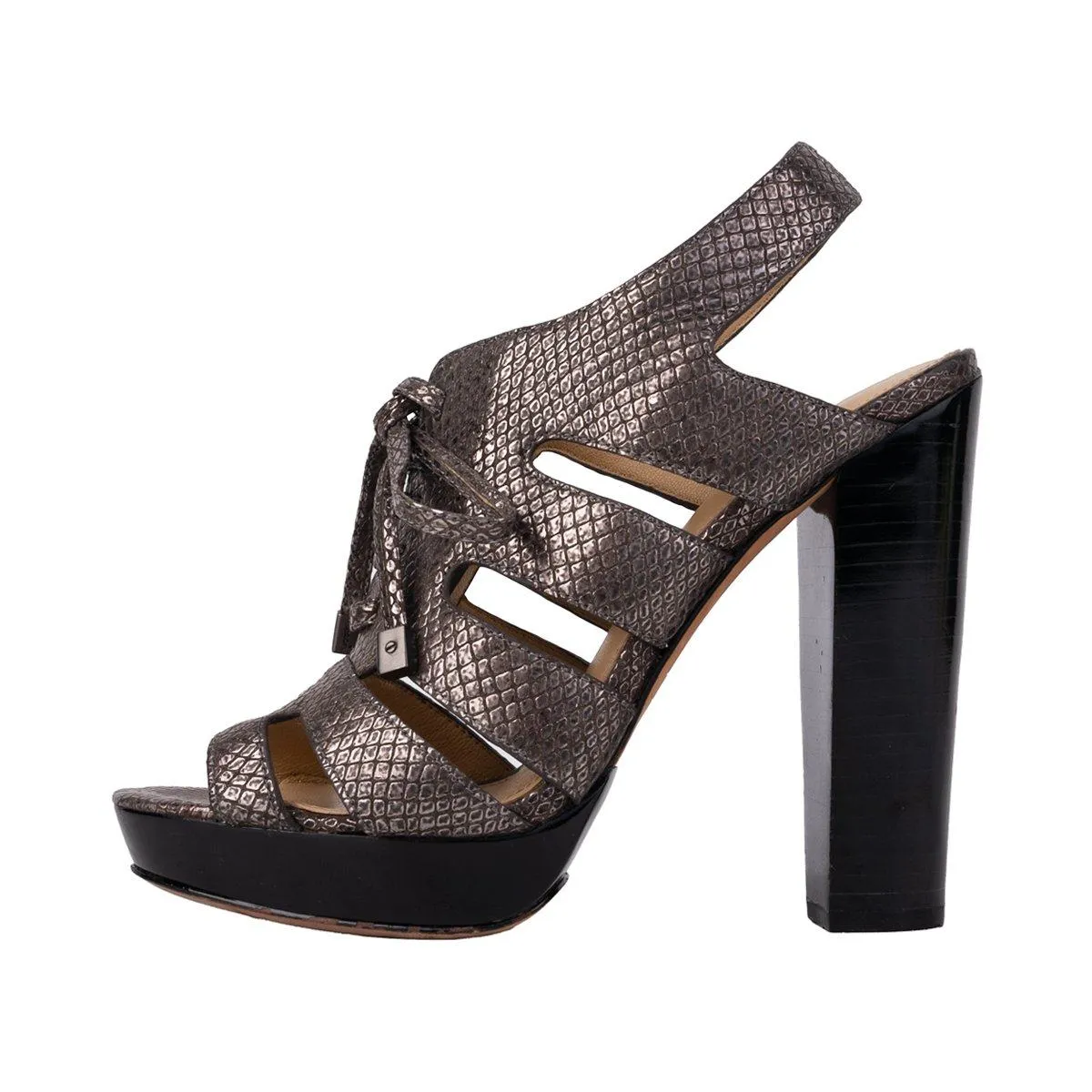 Coach Platform Shoes Fabric Brown Colour For Women