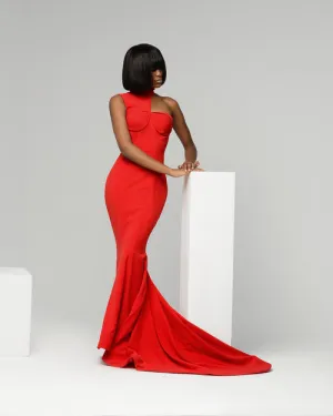 Cold Shoulder Gown