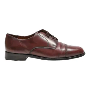 COLE HAAN Derby Shoes Maroon Leather Mens UK 9