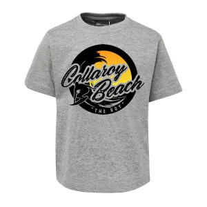 Collaroy Beach Surf "The Roy" Logo Childrens T-Shirt (Grey Marle)