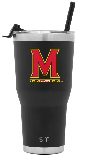 Collegiate Cruiser Tumbler with Flip Lid and Straw