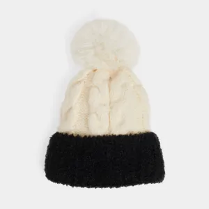 Colorblock Hat - White/Black