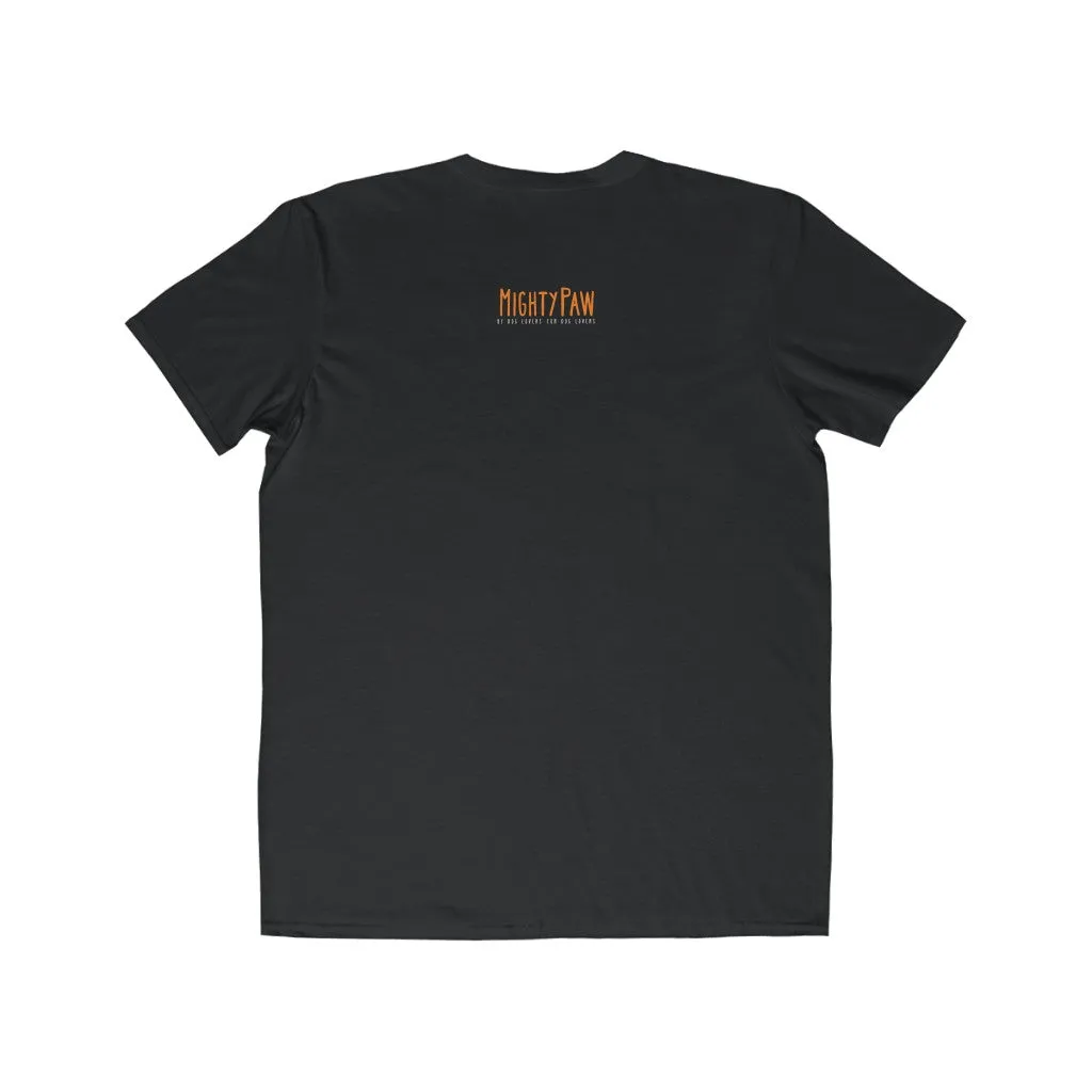 Comfortable Dog Lover Men's T-Shirt with Tear-Away Label