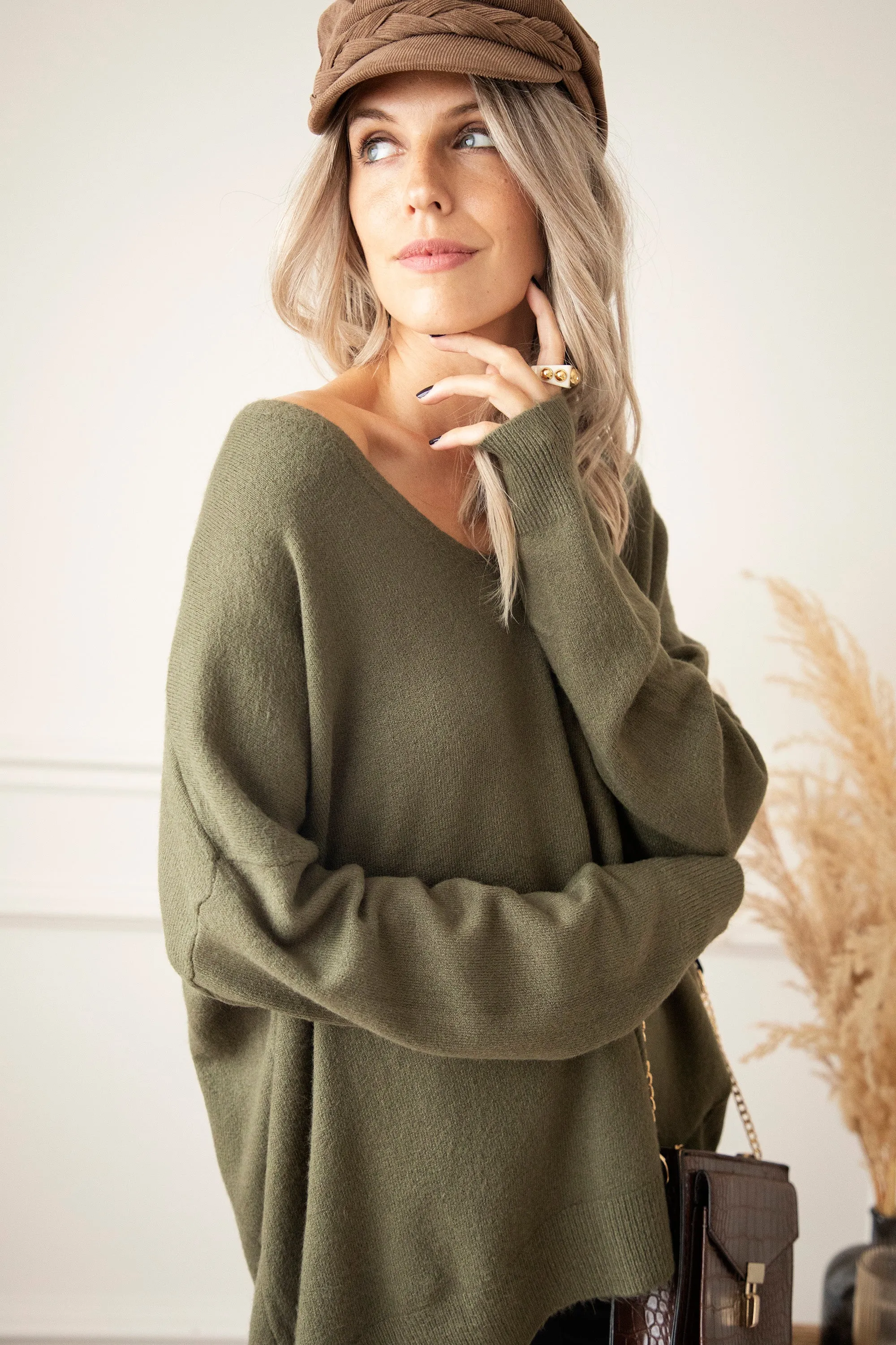Comfy Billie Kaki - Trui