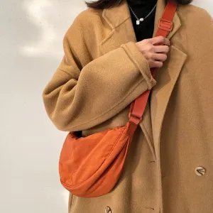 Compact Vintage Nylon Messenger Bag - Fanny Packs for Women