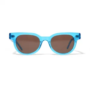Conquistador Sunglasses, Translucent Blue