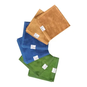 Copper Pearl 6-Pack Ultra Soft Bamboo Washcloths Set - River