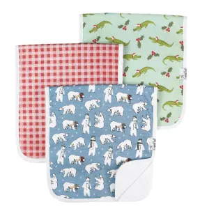 Copper Pearl: Premium Burp Cloths (3 pack) - Polar
