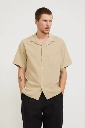 Cord Camp Collar Shirt Cream