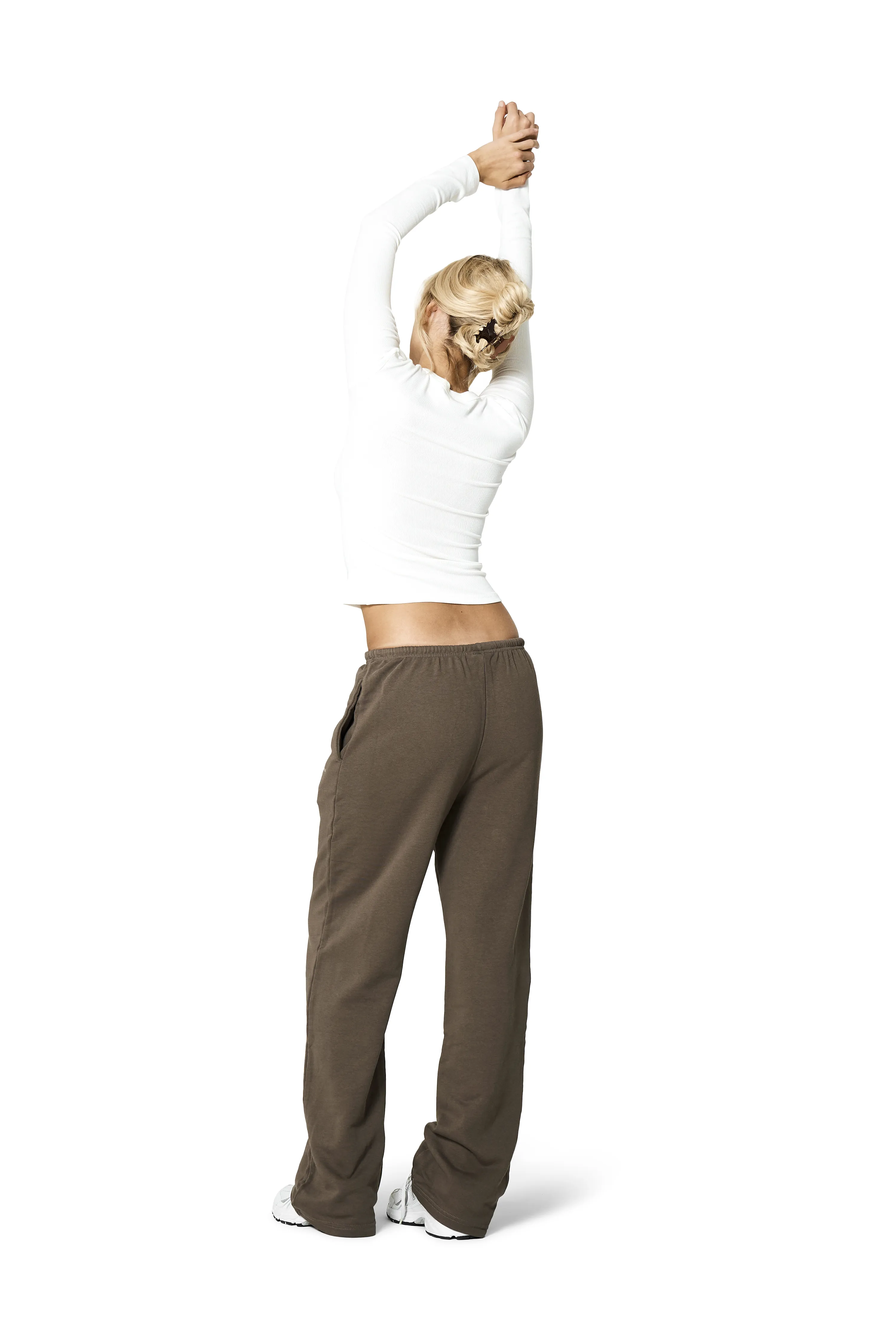 Core Wide Leg Sweatpants in Tobacco