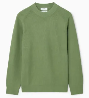 Cos Rib Knit Sweater, Khaki