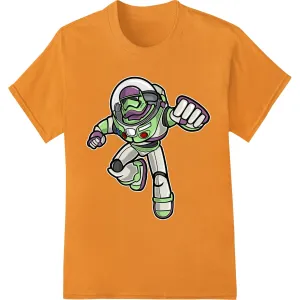 Cosmic Cartoon Astronaut - Vibrant DTF Print Heat Transfer
