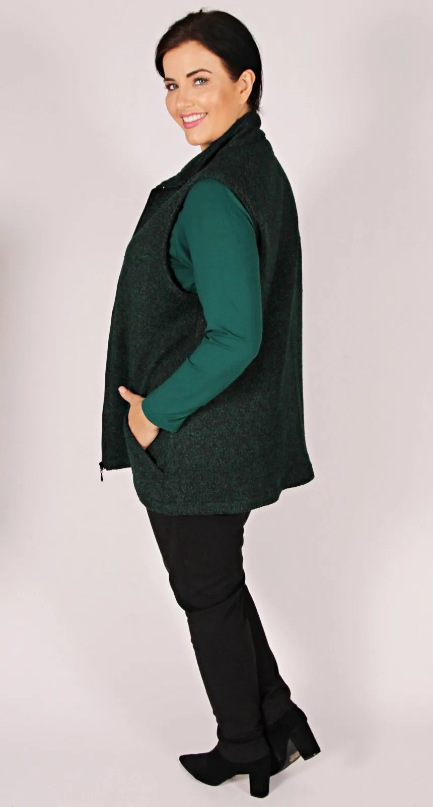 Cosy Crew Neck Top Forest