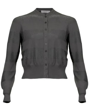 Cotton Blend Crop Cardigan