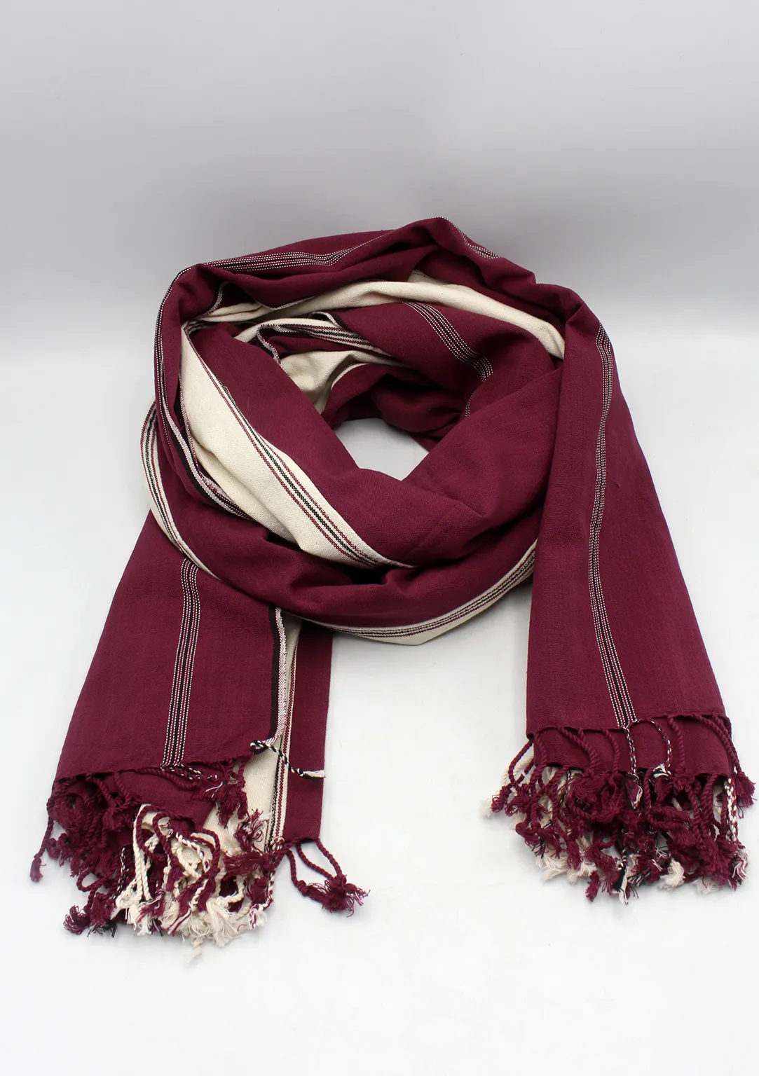 Cotton  Buddhist Nagpa Shawl