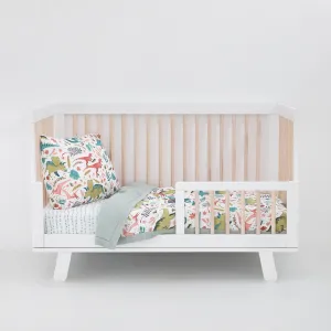 Cotton Muslin Toddler Bedding 3 Piece Set - Boho Dino
