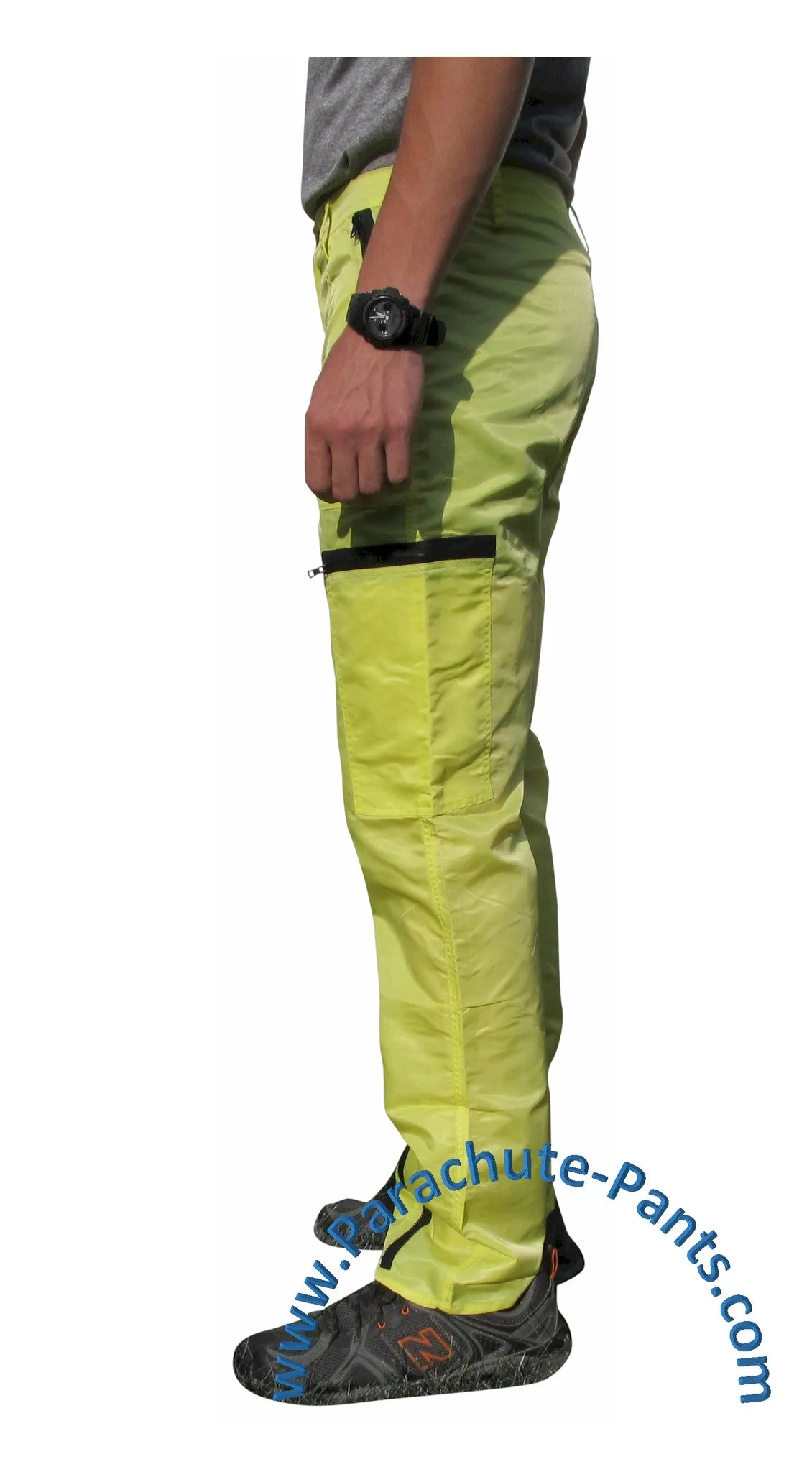 Countdown Classic Neon Yellow Classic Nylon Parachute Pants