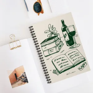 Cozy Hobby Vignette | Spiral Notebook - Ruled Line | Cozy Games & Hobbies