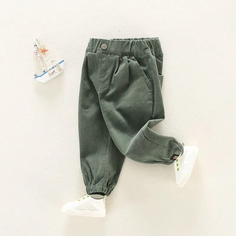 Cozy Kids' Cargo Pants with Fleece Lining