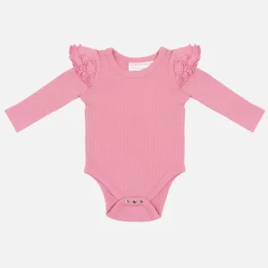 Cozy Long Sleeve Flutter - Berry Bliss