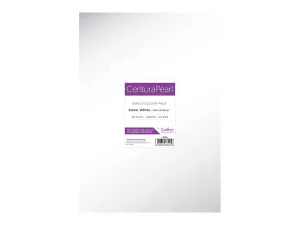 Crafter's Companion Centura Pearl Snow White Silver A3 Printable Card Pack - 25 Sheets