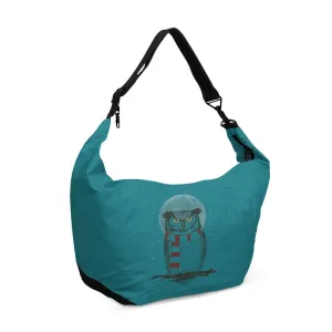 Crescent bag Winter Owl