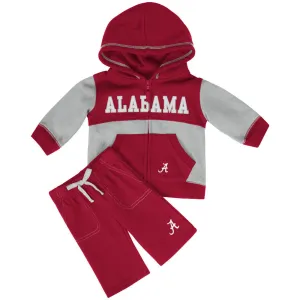 Crimson Tide Baby Color Block Fleece Set