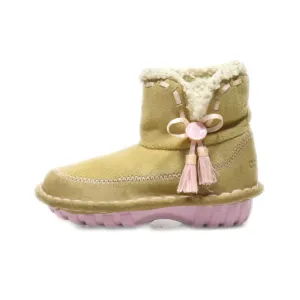 Crocs Snow Boots Leather Beige Colour For Kids