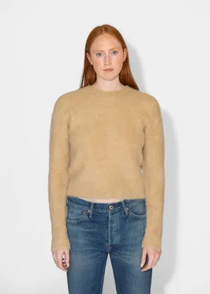 Cropped Sweater in Camel