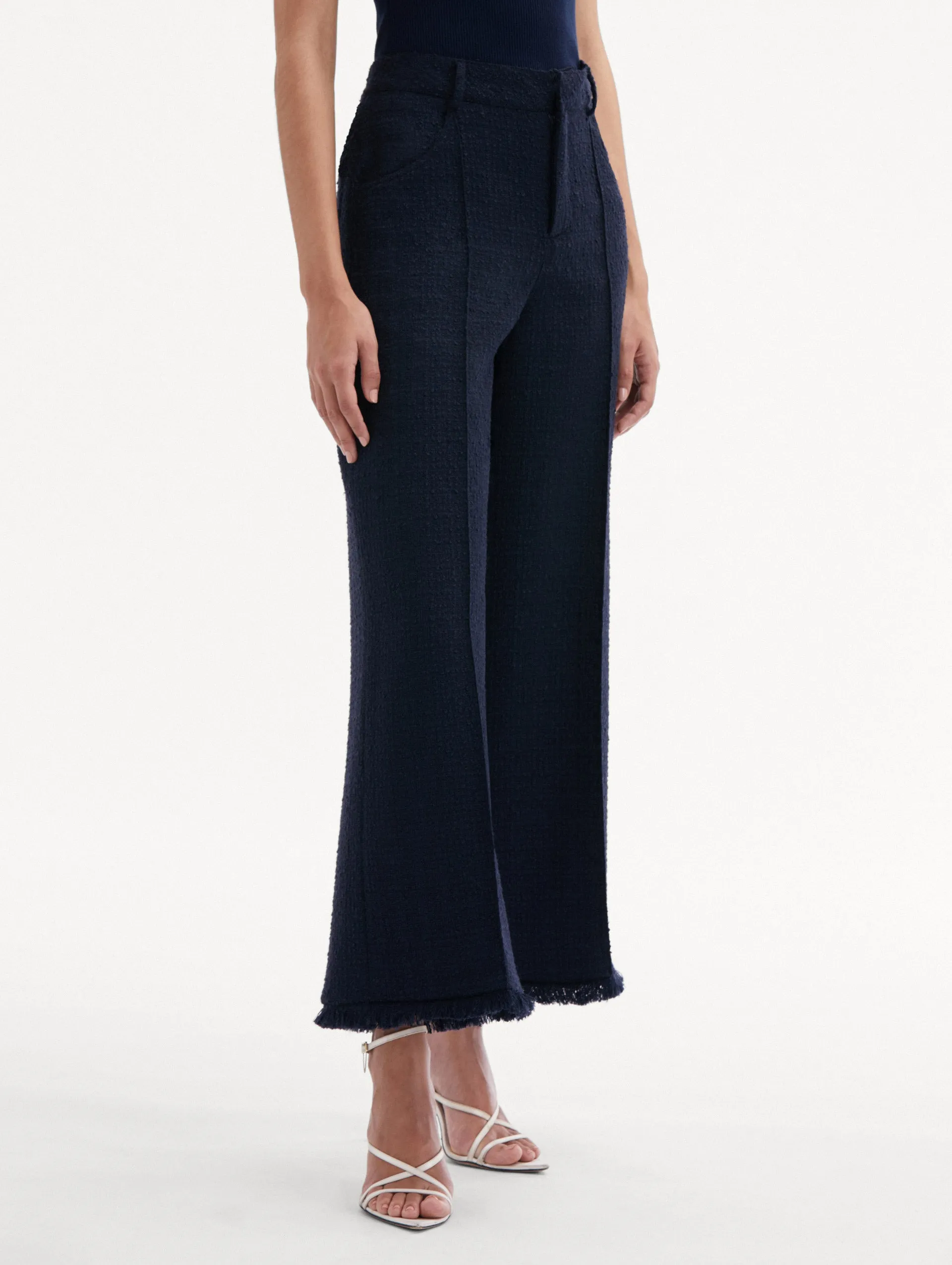 Cropped Tweed Pant
