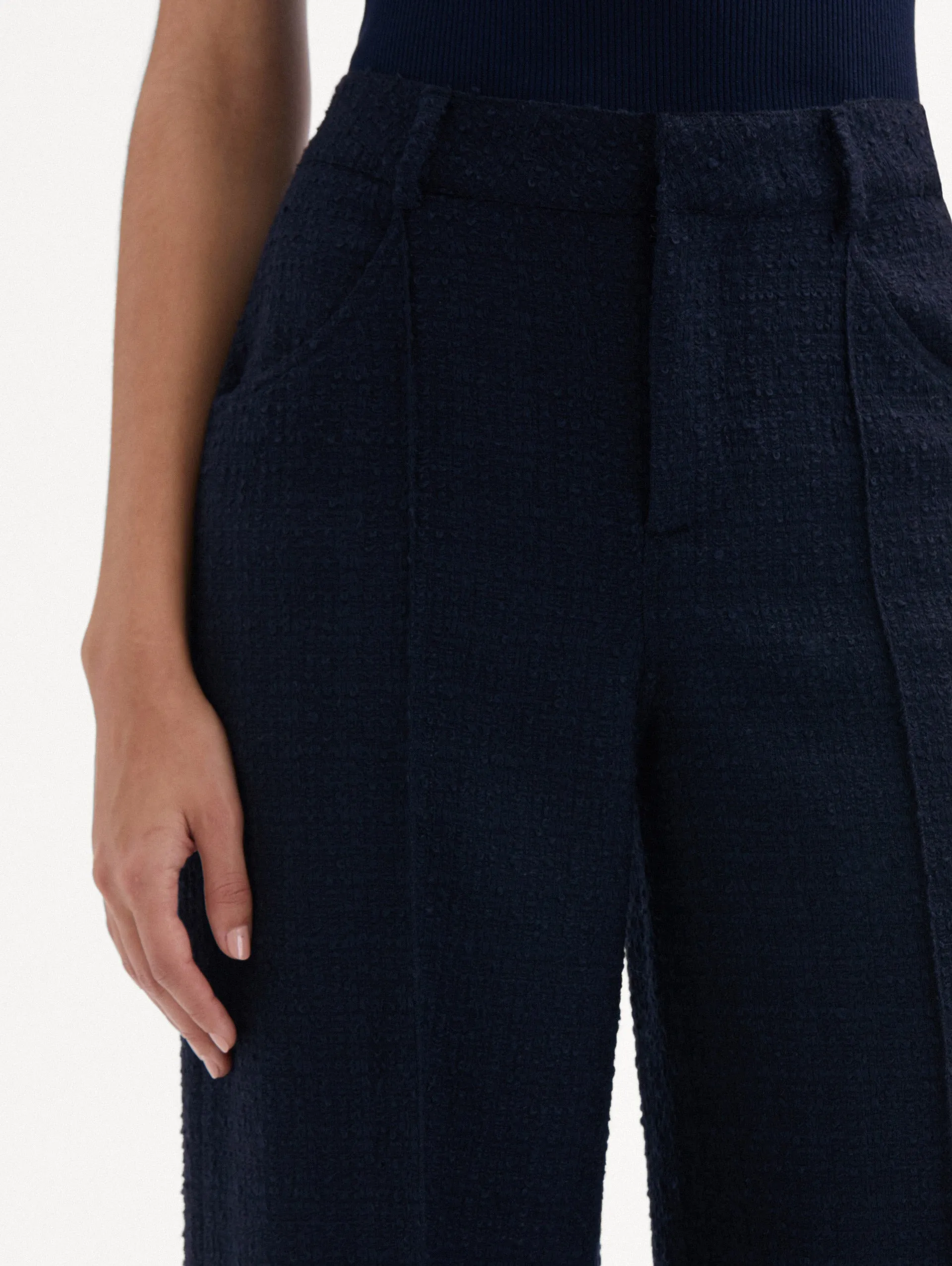 Cropped Tweed Pant