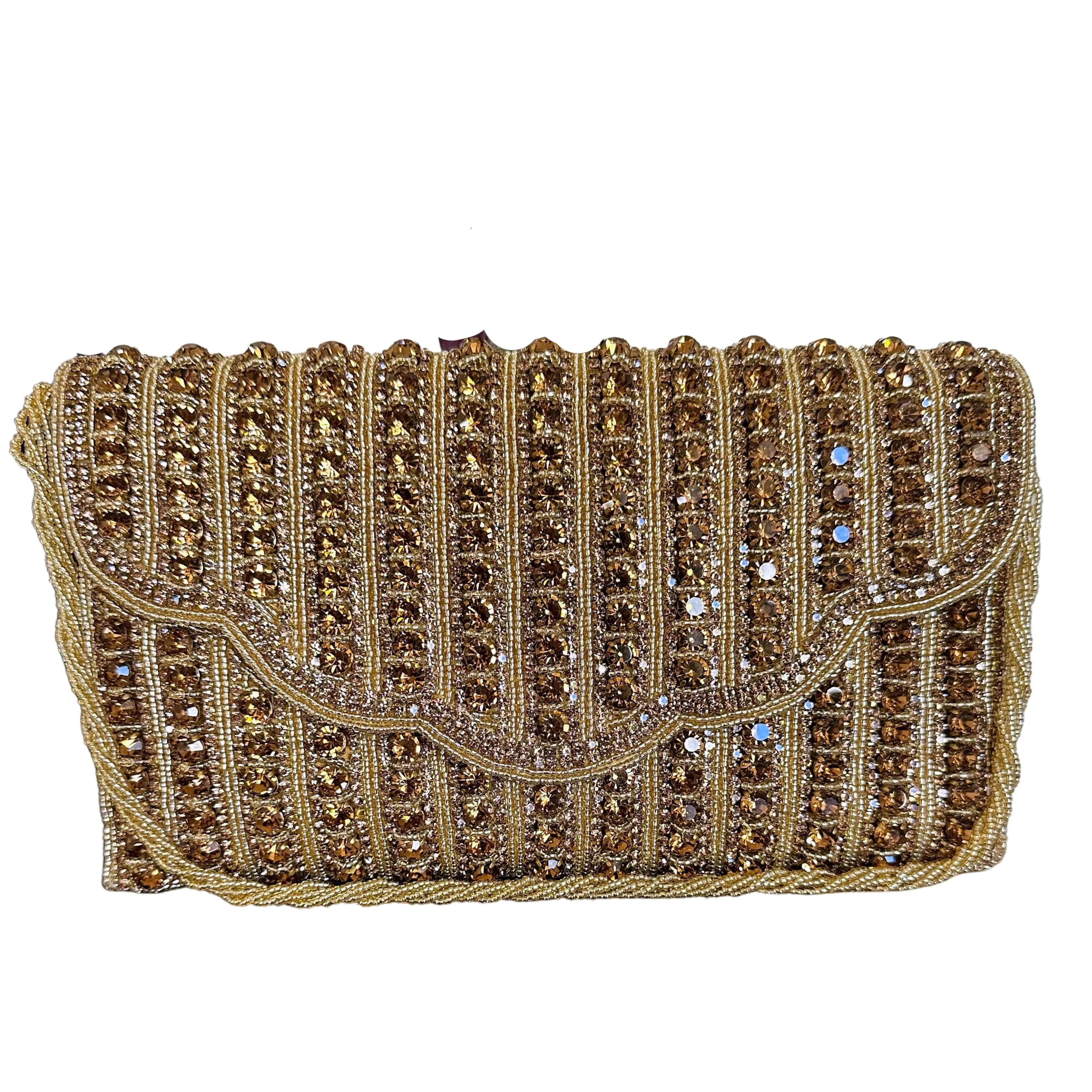 Crossbody Crystal Beaded Bag