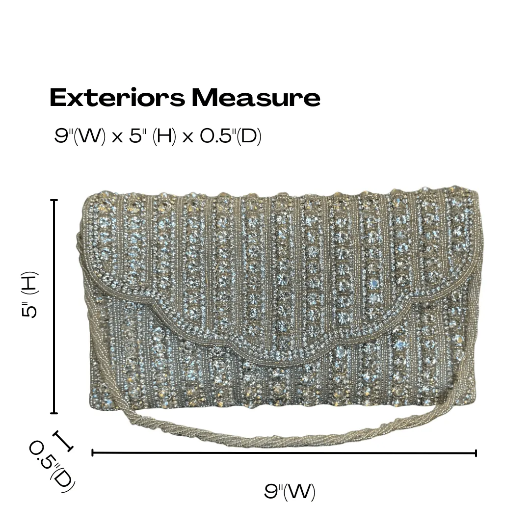 Crossbody Crystal Beaded Bag