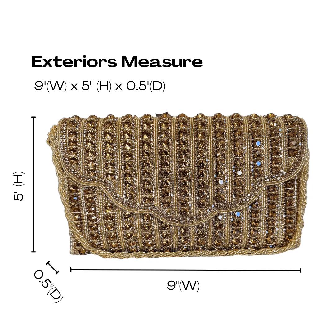 Crossbody Crystal Beaded Bag