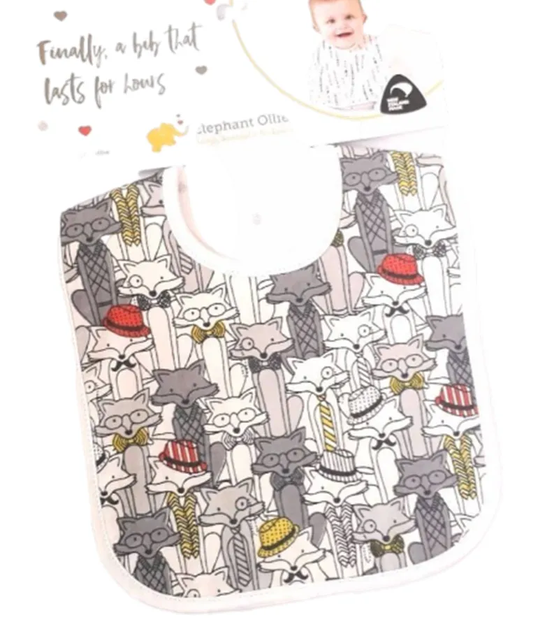 Crowded Foxes Bib
