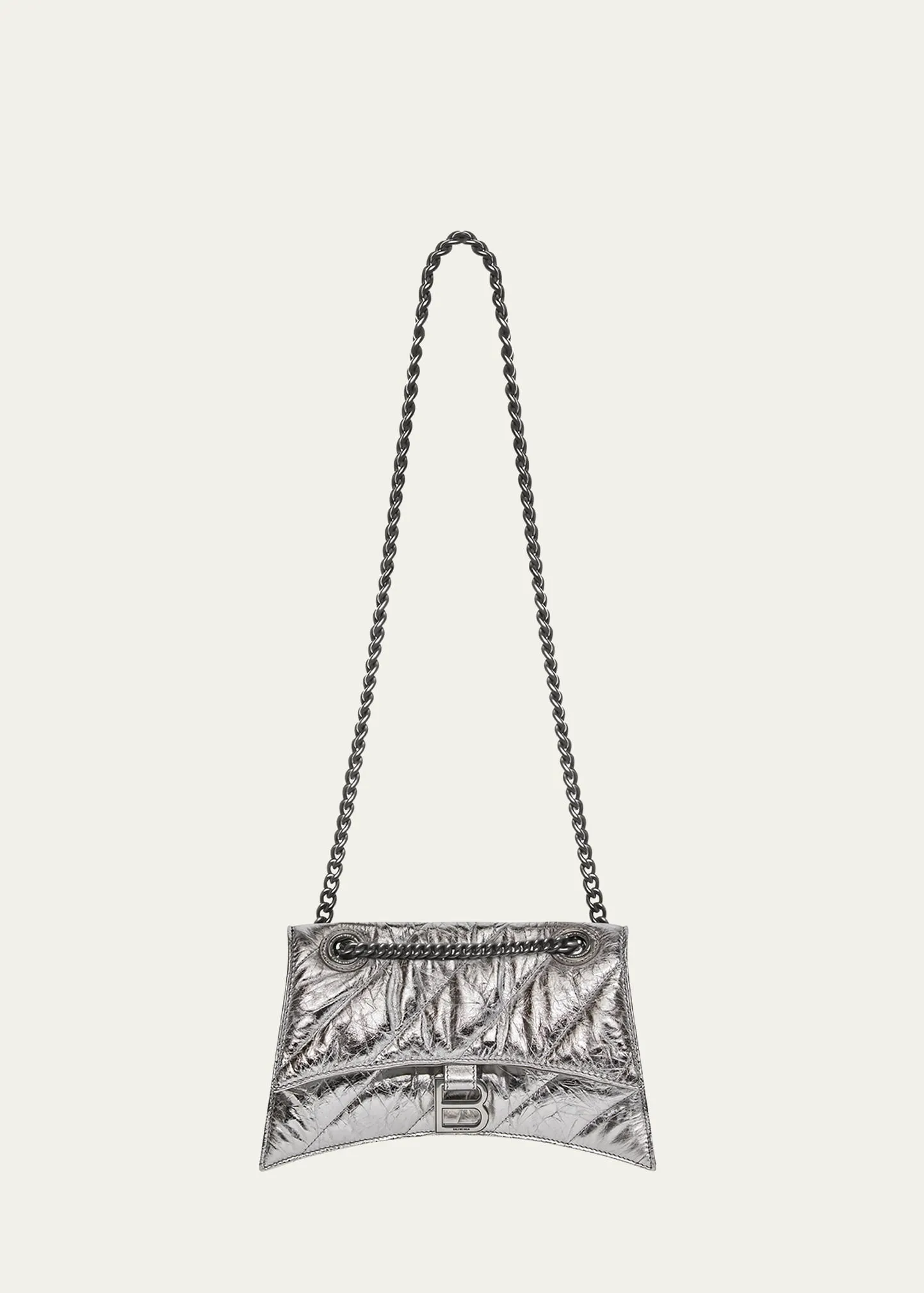 Crush Small Quilted Metallic Chain Shoulder Bag