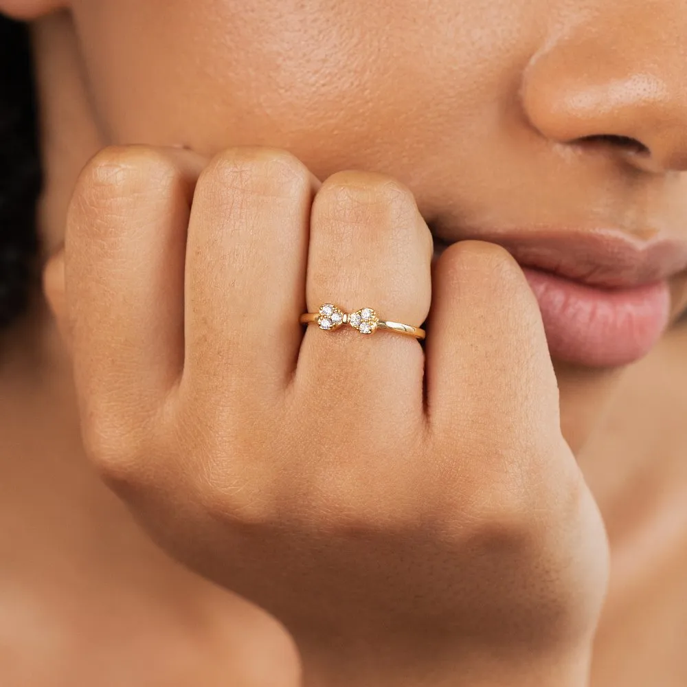 Crystal Bow Ring