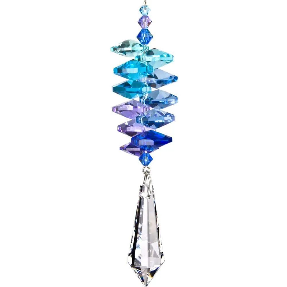 Crystal Cascades- Moonlight Blue & Rainbow Sun Catchers Rainbowmakers