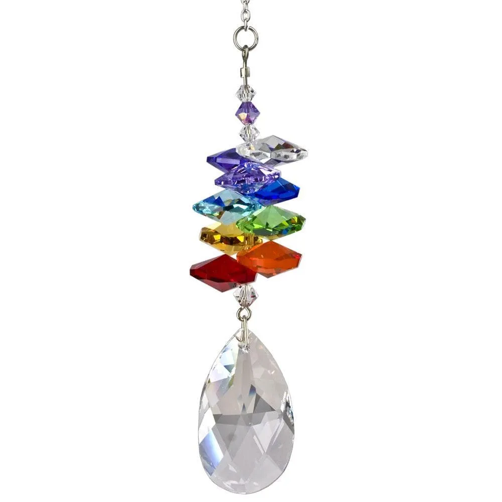 Crystal Cascades- Moonlight Blue & Rainbow Sun Catchers Rainbowmakers