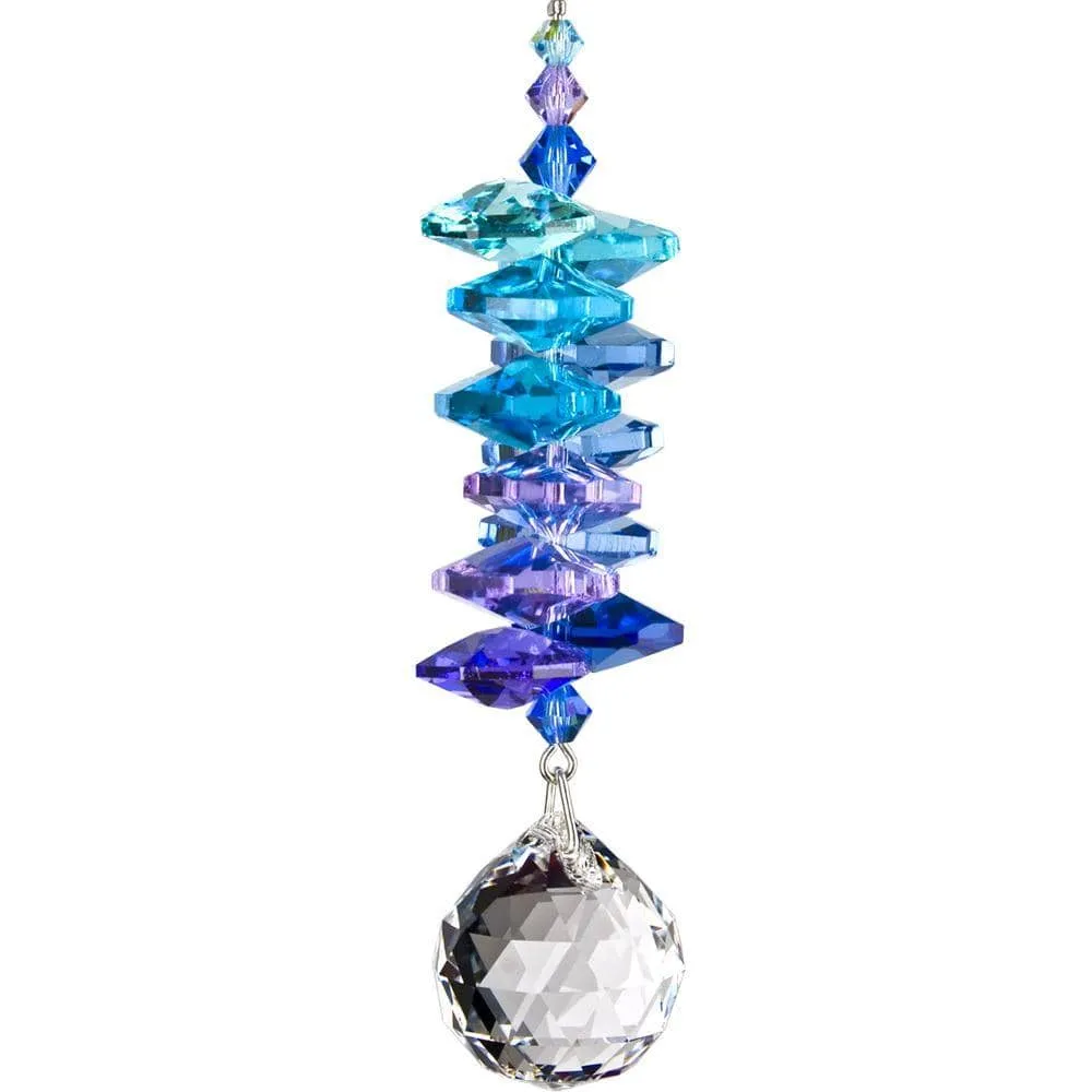 Crystal Cascades- Moonlight Blue & Rainbow Sun Catchers Rainbowmakers