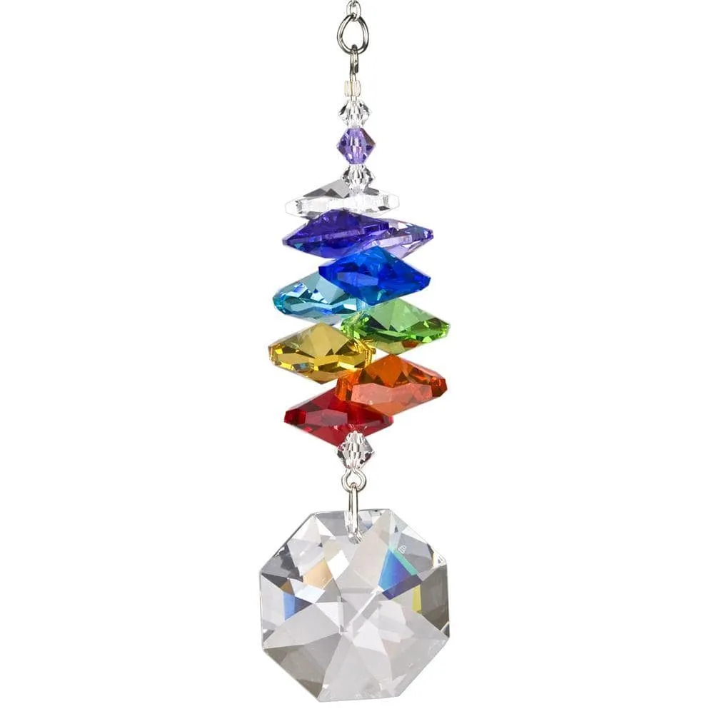 Crystal Cascades- Moonlight Blue & Rainbow Sun Catchers Rainbowmakers