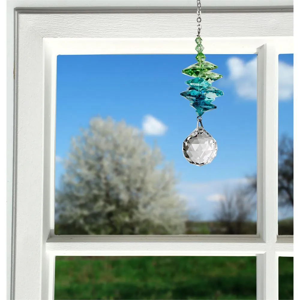 Crystal Cascades- Moonlight Blue & Rainbow Sun Catchers Rainbowmakers