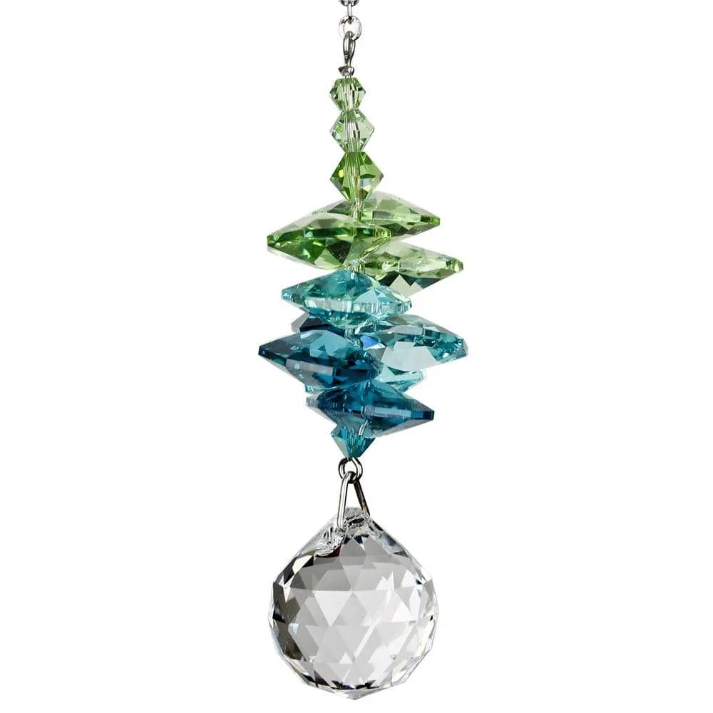 Crystal Cascades- Moonlight Blue & Rainbow Sun Catchers Rainbowmakers